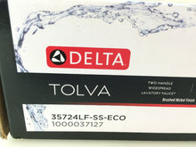 Load image into Gallery viewer, Delta Tolva 8&quot; Widespread 2-Handle Bathroom Faucet Stainless 35724LF-SS-ECO
