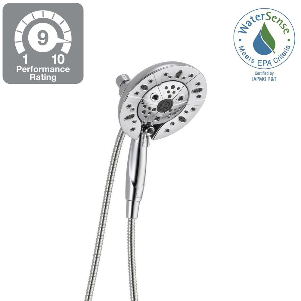 Delta 75591 In2ition Two-In-One 5-Spray Hand Shower Showerhead Combo Kit Chome
