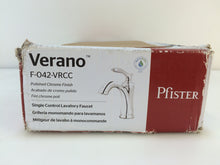 Load image into Gallery viewer, Pfister F-042-VRCC Verano 1-Handle Lavatory Bathroom Faucet, Polished Chrome
