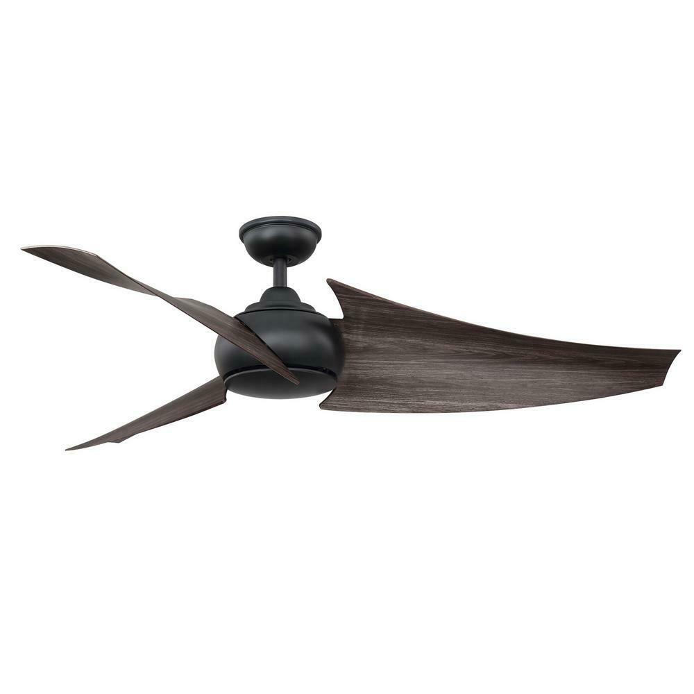 Home Decorators AM655-MBK Gainsley 60 in. Matte Black Ceiling Fan 1003823900