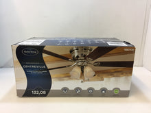 Load image into Gallery viewer, Harbor Breeze 40706 Centreville 52&quot; Brushed Nickel Flush Mount Ceiling Fan
