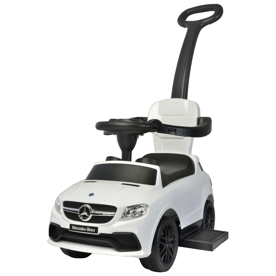 Best Ride On Cars Baby Toddler Mercedes 3 in 1 Push Car Riding Toy, White