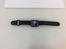 Load image into Gallery viewer, Apple Watch Series 3 MQJP2LL/A 38mm Space Gray Aluminium Case Black Sport Band
