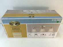 Load image into Gallery viewer, Hampton Bay EGM1393A-4/BN 3-Light Brushed Nickel Vanity Light 610563

