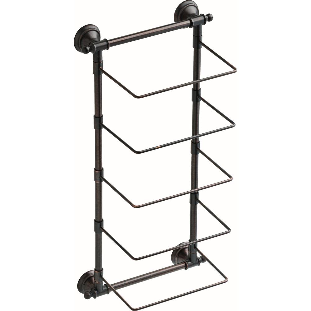 Delta HEXTN01-VBR 5-Bar Wall-Mounted Towel Rack in SpotShield Venetian Bronze