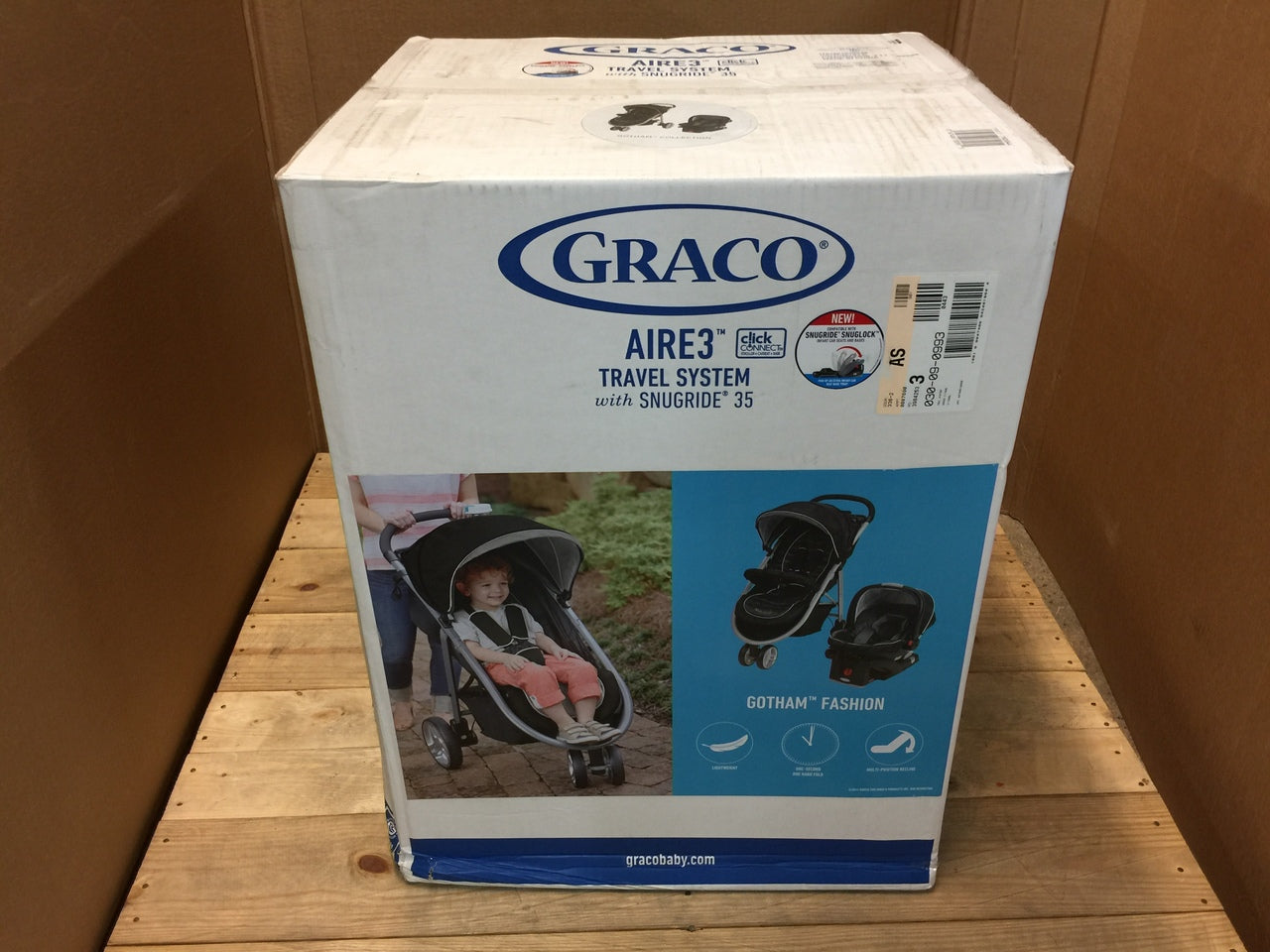 graco 35 click connect stroller Graco Aire3 Click Connect Gotham Travel System Single Seat Stroller 19 – NT Electronics LLC