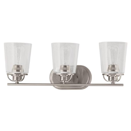 Progress Lighting Inspiration Brushed Nickel Bathroom Vanity Light P300072-009