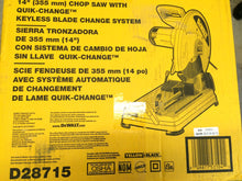 Load image into Gallery viewer, DeWalt D28715 15 Amp 14 in. Cut-Off Chop Saw
