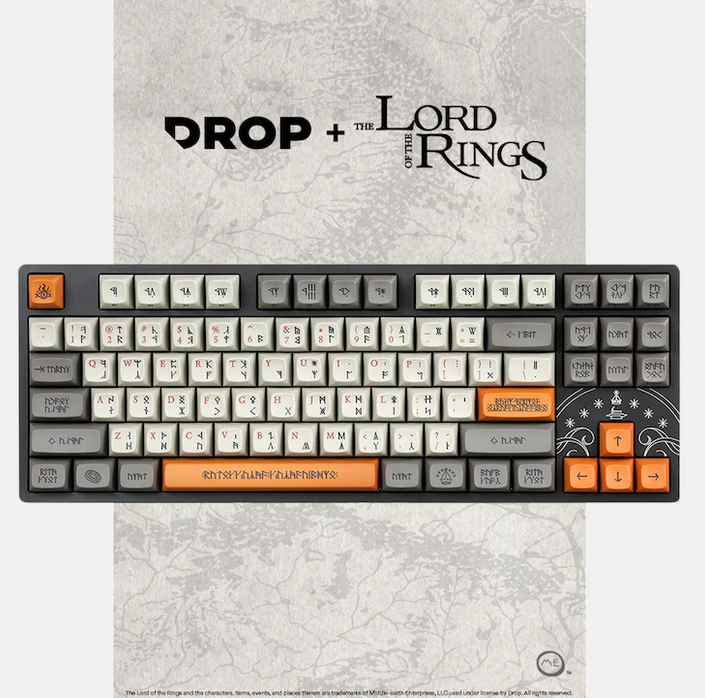 Drop + The Loard Of the Rings Keyboard Dwarvish (MDX-36581-8)