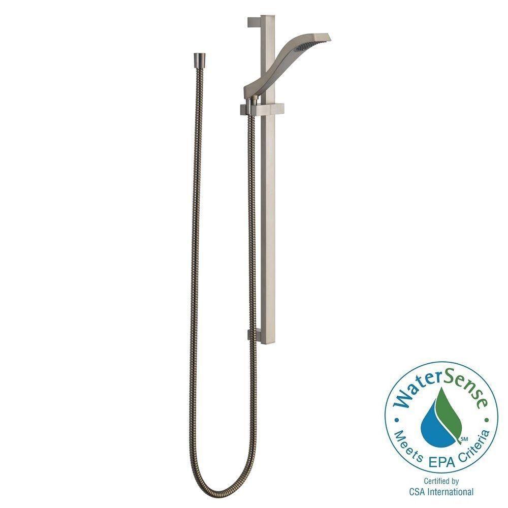 Delta 57051-SS Dryden 1-Spray Slide Bar Hand Shower in Stainless