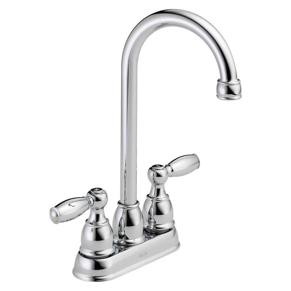 Delta Foundations B28911LF 2-Handle Bar Faucet in Chrome