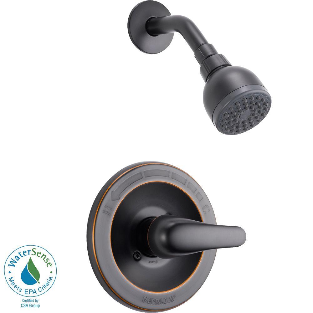 Peerless PTT188740-OB Single-Handle Shower Faucet Trim Kit, Oil Rubbed Bronze