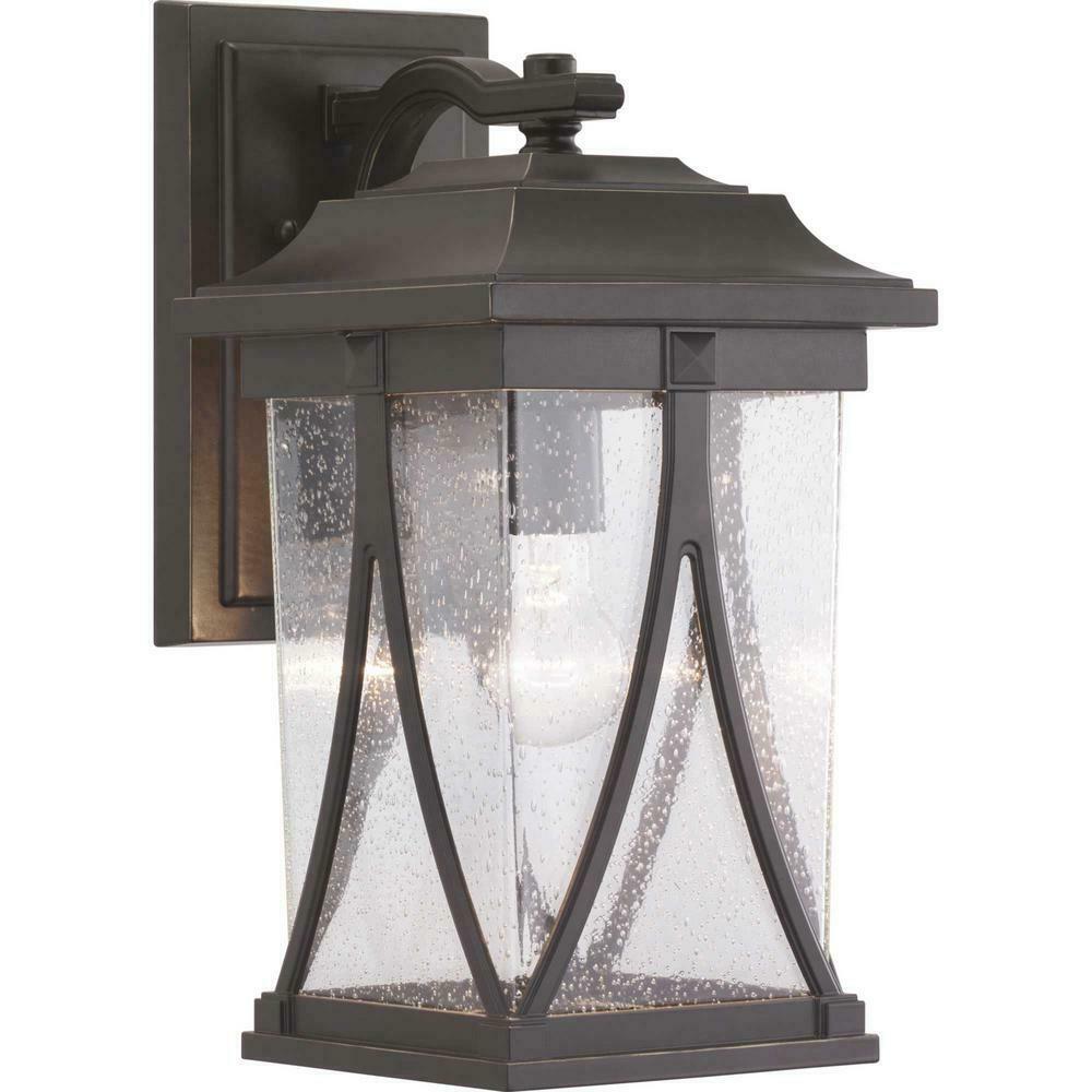 Progress Lighting P560114-020 Abbott 1-Light Antique Bronze Wall Lantern