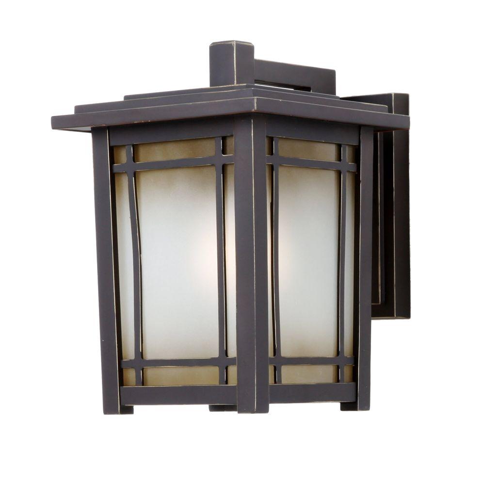 HDC 23113 Port Oxford 1-Light Oil Rubbed Chestnut Wall Mount Lantern 677747