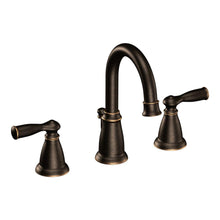 Load image into Gallery viewer, Moen Banbury 86924BRB 2-Handle Deck-Mount Roman Tub Faucet Mediterranean Bronze
