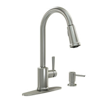 Load image into Gallery viewer, Moen Indi 87090MSRS 1-Handle Pull-Down Sprayer Kitchen Faucet Stainless
