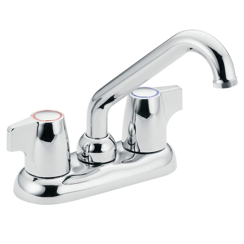 Moen 74998 Chateau 4 in. Centerset 2-Handle Utility Faucet in Chrome