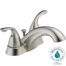 Load image into Gallery viewer, Delta 2523LF-SSMPU Classic 4&quot; 2-Handle Bathroom Faucet, Stainless
