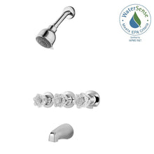Load image into Gallery viewer, Pfister 801-WS-BDCC Bedford 3-Handle Tub and Shower Faucet in Polished Chrome
