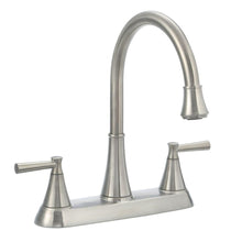 Load image into Gallery viewer, Pfister Cantara F-036-4CRS 2-Handle Side Sprayer Kitchen Faucet Stainless Steel
