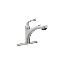 Load image into Gallery viewer, AquaSource Brush Nickel 1-handle Pull-out Deck Mount Kitchen Faucet 0474000A
