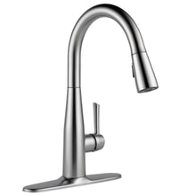 Load image into Gallery viewer, Delta 9113-AR-DST Essa 1-Handle Pull-Down Kitchen Faucet Arctic Stainless
