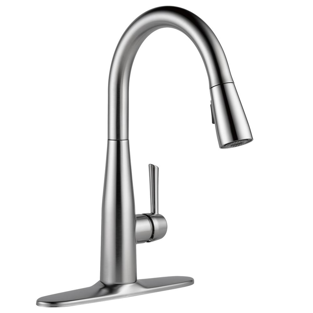 Delta 9113-AR-DST Essa 1-Handle Pull-Down Kitchen Faucet Arctic Stainless