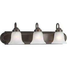 Load image into Gallery viewer, Progress Lighting 24 in. 3-Light Antique Bronze Bathroom Vanity Light P2103-20
