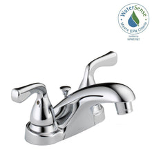 Load image into Gallery viewer, Delta B2511LF-PPU-ECO Foundations 4&quot; Centerset 2-Handle Bathroom Faucet Chrome
