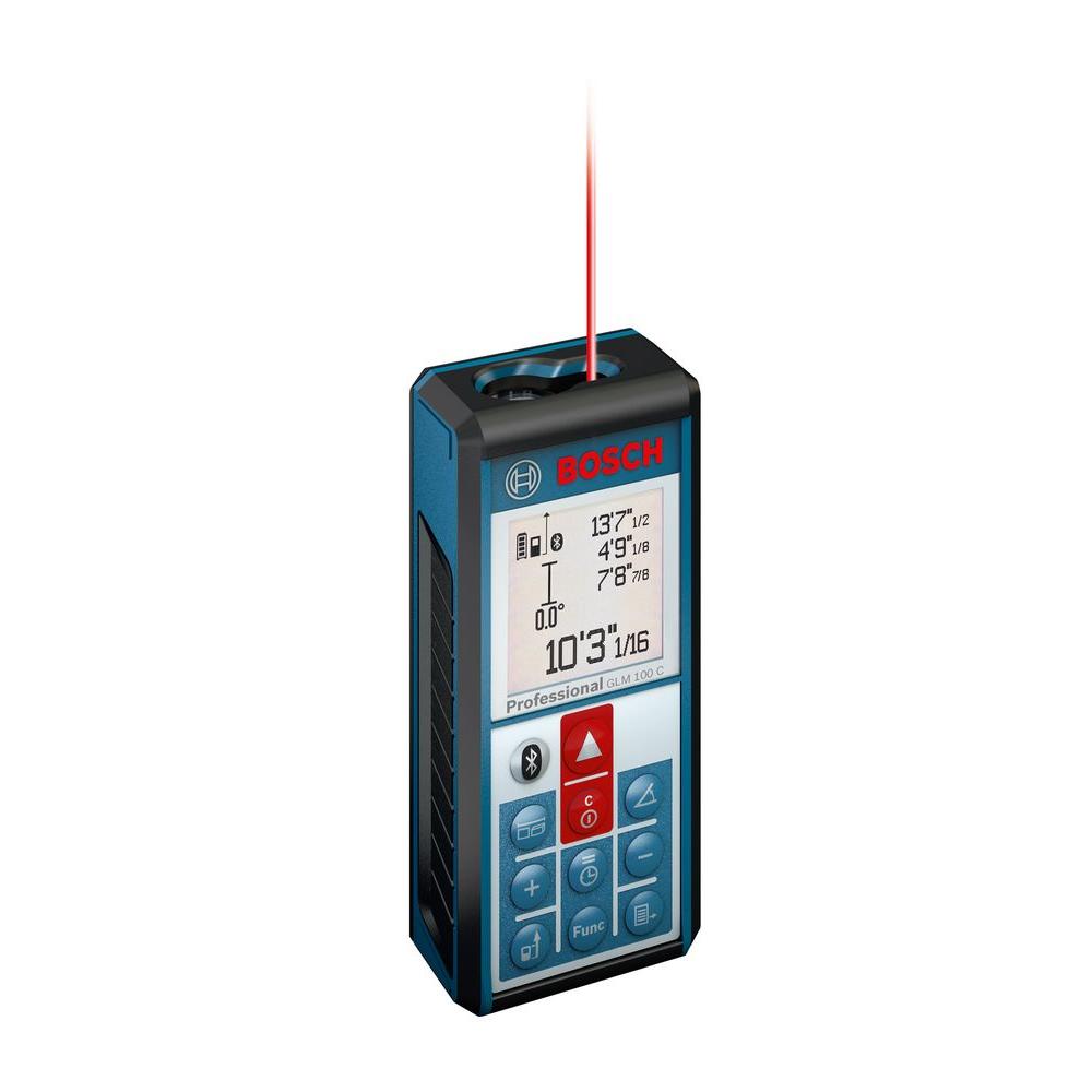Bosch GLM 100 C 330 ft. Lithium-Ion Bluetooth Enabled Laser Distance Measure