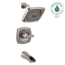 Load image into Gallery viewer, Delta 144724-SS Tolva H2Okinetic 1-Handle 3-Spray Tub Shower Faucet, Stainless
