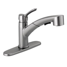 Load image into Gallery viewer, Delta Collins 1-Handle Sprayer Kitchen Faucet in Arctic Stainless 4140-AR-DST
