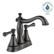 Load image into Gallery viewer, Delta 2597LF-RBMPU Cassidy 4&quot; Centerset 2-Handle Bath Faucet Venetian Bronze
