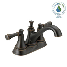Load image into Gallery viewer, Delta 25713LF-RB Silverton 4&quot; Centerset 2-Handle Bath Faucet, Venetian Bronze
