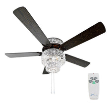 Load image into Gallery viewer, River of Goods 16554S 52 in. Silver Punched Metal Ceiling Fan
