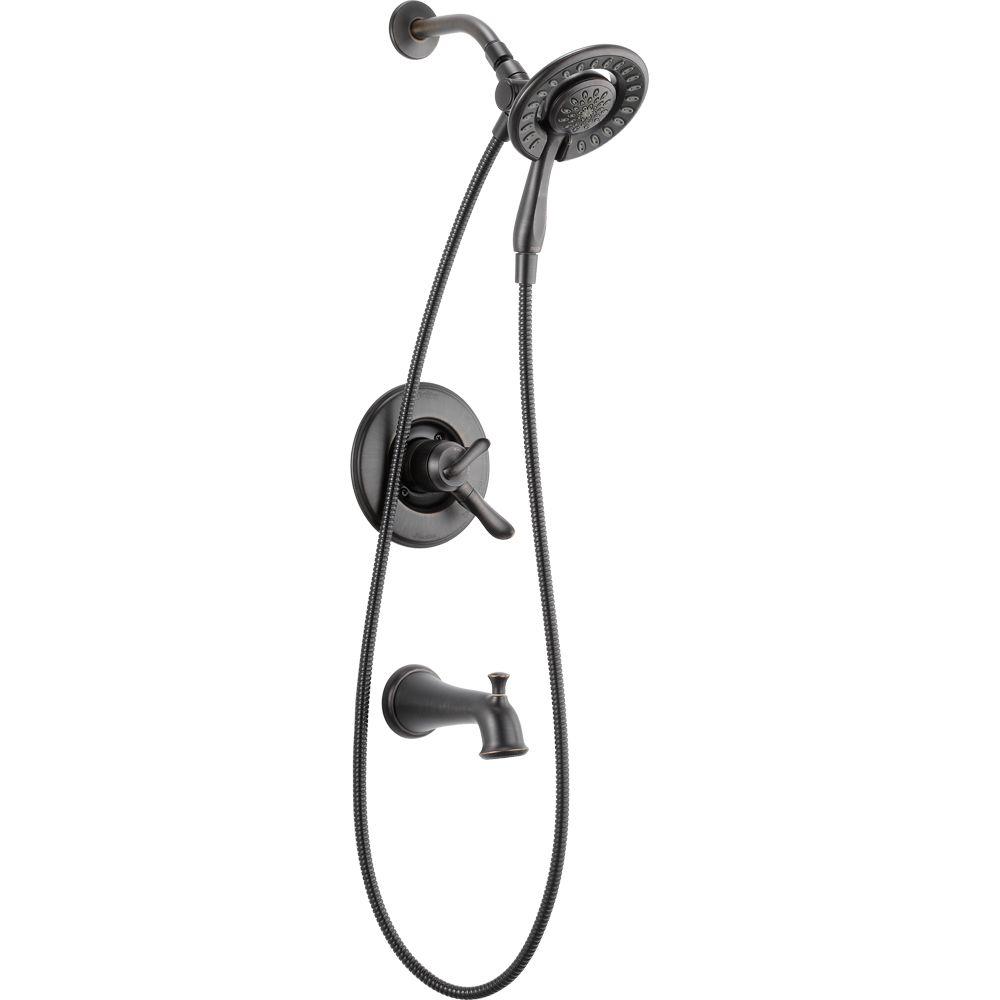Delta T17494-RB-I Linden In2ition Tub & Shower Faucet Trim Kit, Venetian Bronze