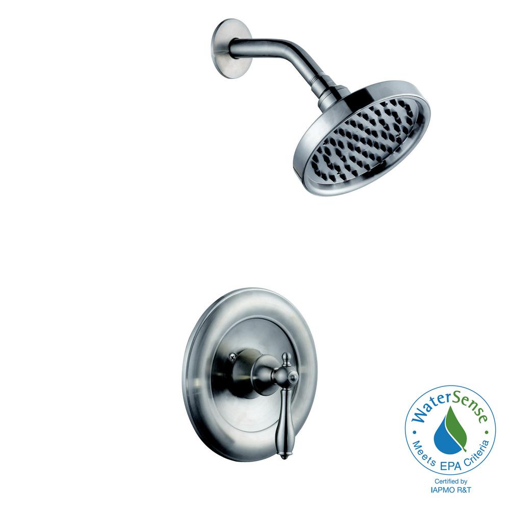 Glacier Bay 874W-1104 Estates WaterSense 1-Handle Shower Faucet, Brushed Nickel