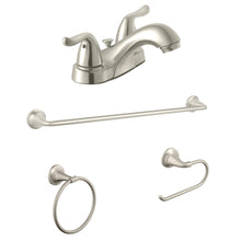 Load image into Gallery viewer, Glacier Bay 67499W-P004 Constructor 4&quot; Centerset Bathroom Faucet Brushed Nickel

