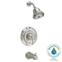 Load image into Gallery viewer, American Standard Portsmouth Tub Shower Faucet Trim Satin Nickel T420.502.295
