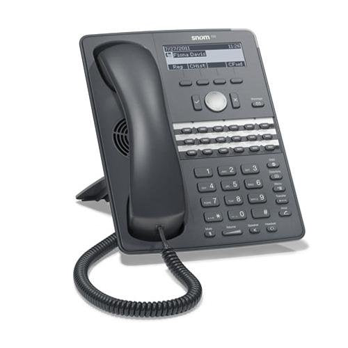 Snom 720 IP VoIP Desktop 4-Line PoE Phone Dark Gray