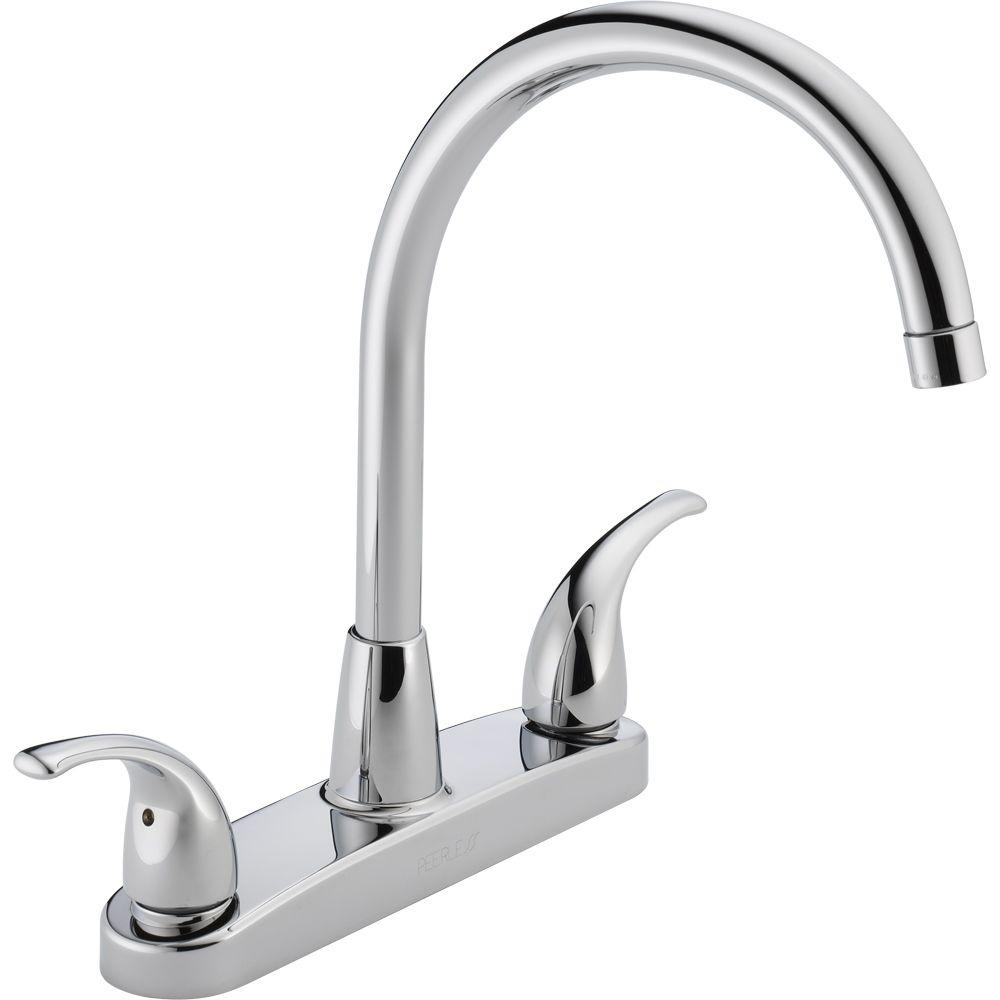 Peerless P299568LF Choice 2-Handle Standard Kitchen Faucet in Chrome