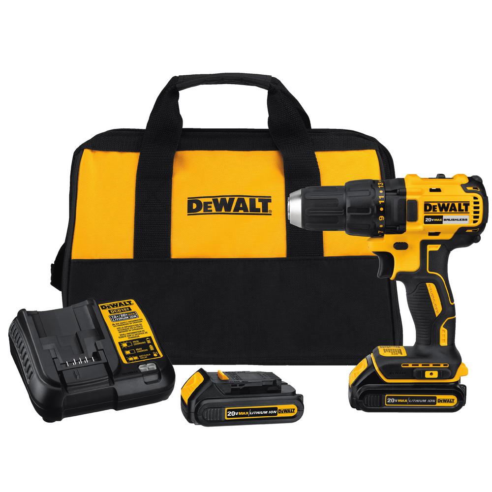 DeWalt DCD777C2 20V Lithium-Ion Cordless Brushless Compact Drill Driver