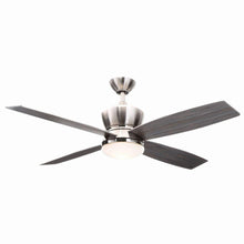 Load image into Gallery viewer, Hampton Bay 14960 42nd Street 52&quot; Brushed Nickel Polish Nickel Ceiling Fan
