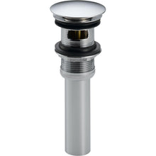 Load image into Gallery viewer, Delta 72173 Push Pop-Up Drain Assembly in Chrome with Overflow Holes
