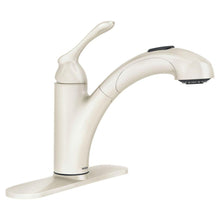 Load image into Gallery viewer, MOEN 87017V Banbury 1-Handle Pull-Out Sprayer Kitchen Faucet, Ivory
