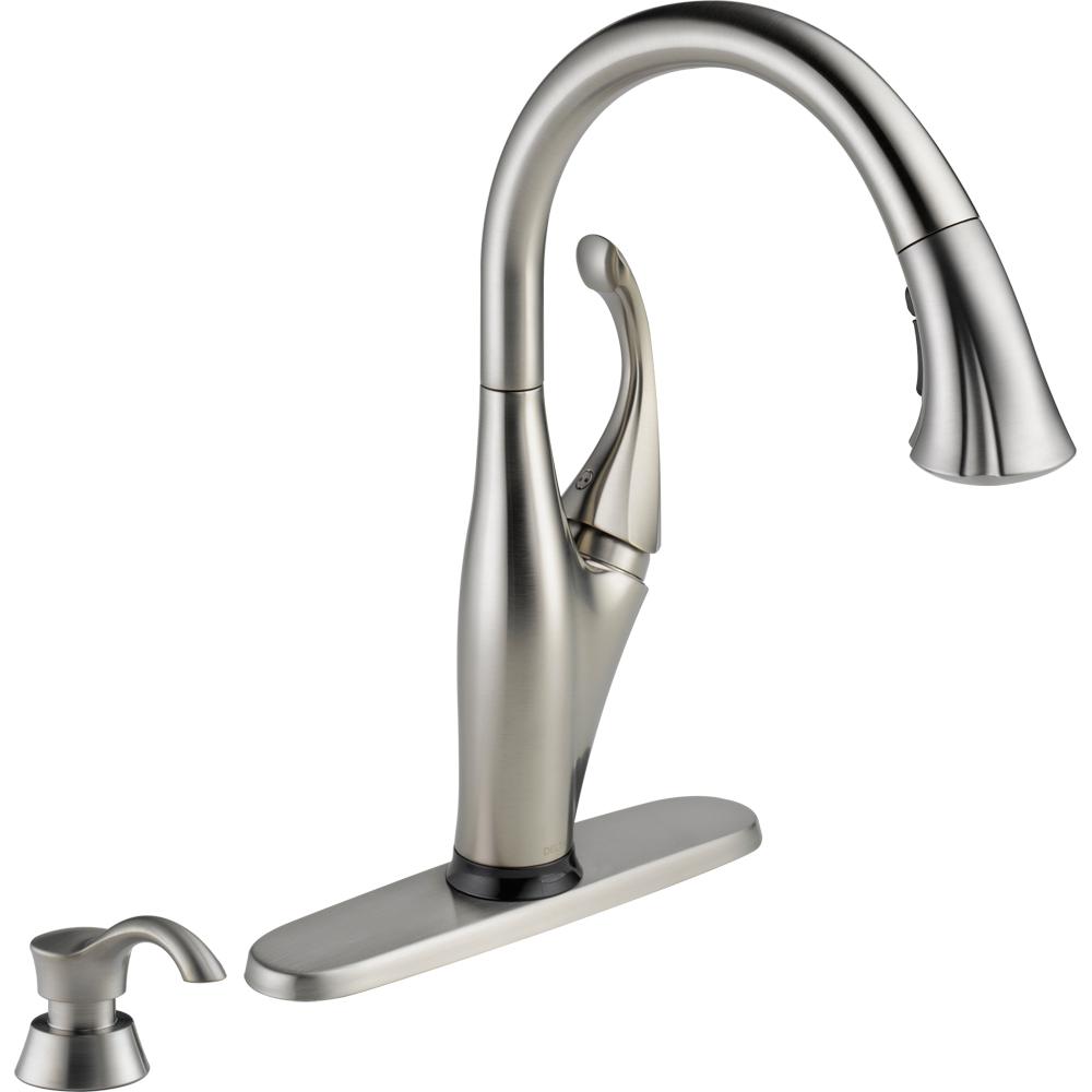 Delta 9192T-SSSD-DST Addison 1-Handle Pull-Down Spray Kitchen Faucet Stainless