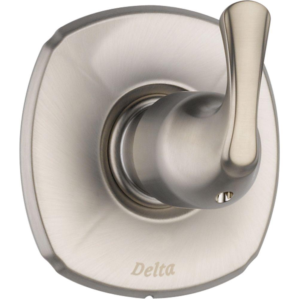 Delta T11892-SS Addison 1-Handle 3-Setting Diverter Valve Trim Kit, Stainless