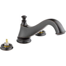 Load image into Gallery viewer, Delta T2795-RBLHP Cassidy Deck-Mount Roman Tub Faucet Trim Kit Venetian Bronze
