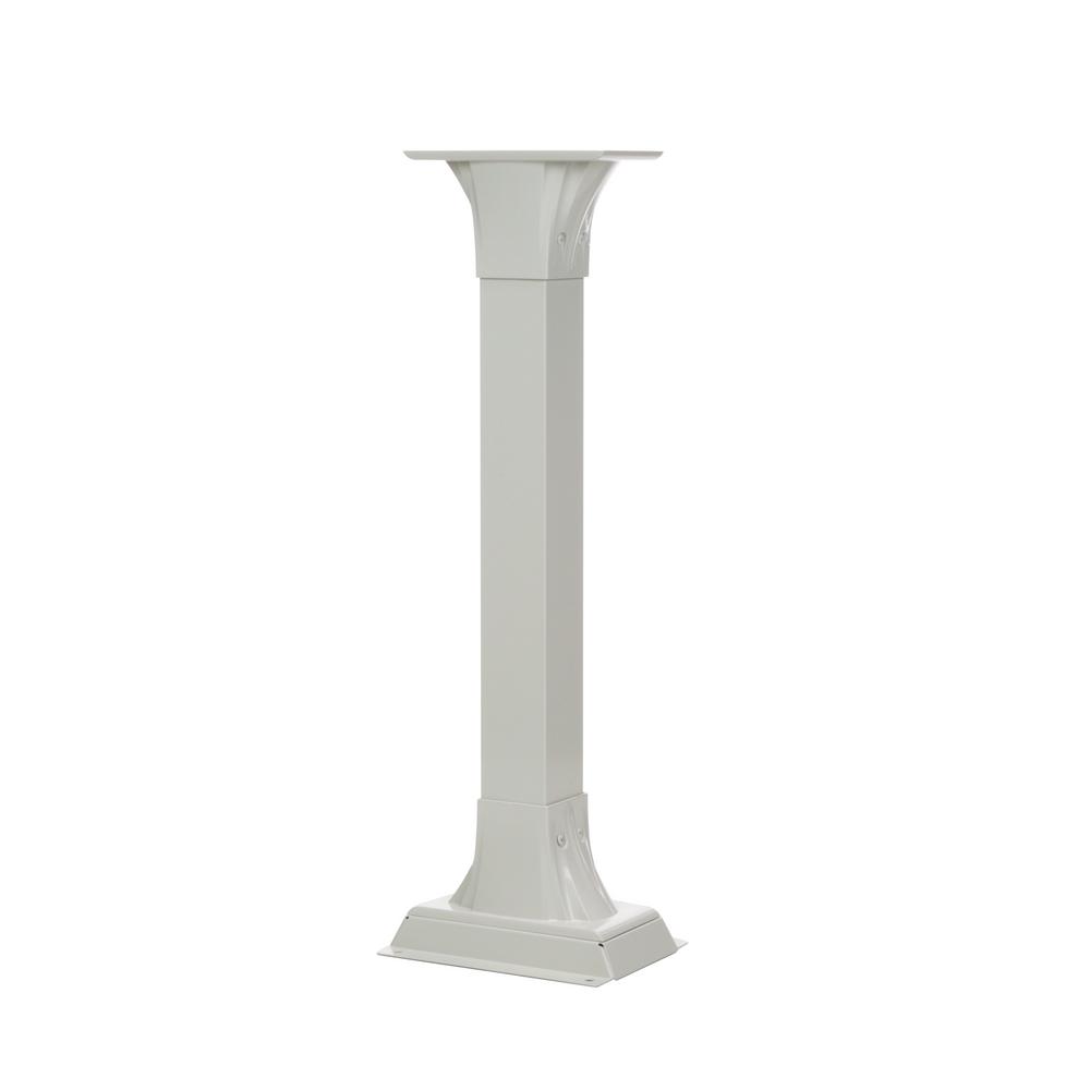 Gibraltar Mailboxes CP000W00 Callaway Adjustable Mailbox Post in White