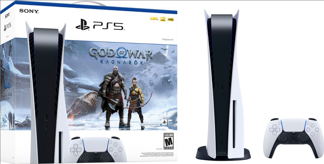 Sony - PlayStation 5 PS5 Blu-Ray Edition Game Console God of War Ragnarök Bundle